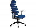 Офисное кресло Riva Chair SHARK Синяя ткань