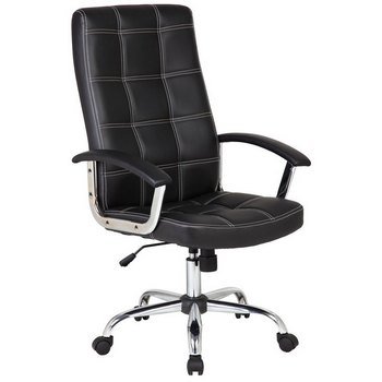 Кресло руководителя Riva Chair 9092 Черная эко-кожа